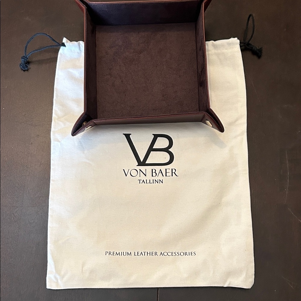 Von Baer Majestic Leather Valet Tray